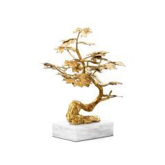 Sculpture-Gold Leaf-Bonsai