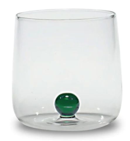Tumbler-Clear/Green-Sphere