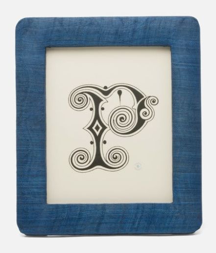 Frame-Navy-Silken Abaca-8x10
