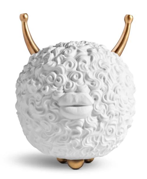 Incense Burner-White/Gold-L