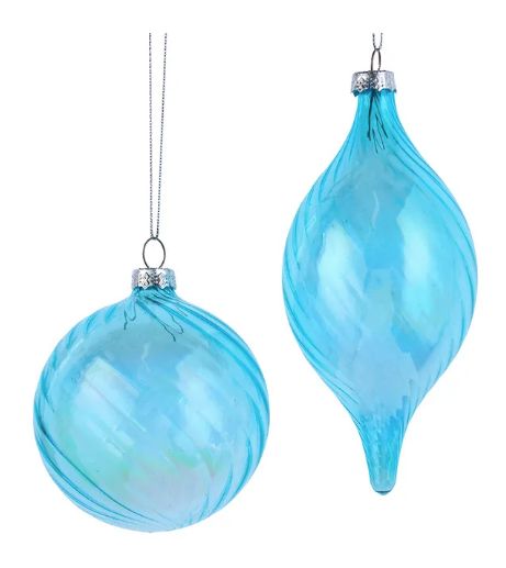 ChrisOrn-Blue Glass-Ball/Finial