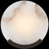 Sconce-Bronze/Alabaster-Round