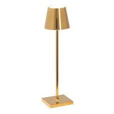 Table Lamp-Glossy Gold-LED Micro