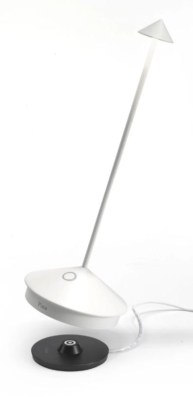Table Lamp-White-LED Cone