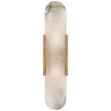 Sconce-Bronze/Alabaster-Elongated