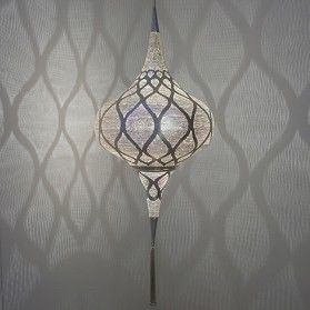 Pendant Lamp-Nickel-M-Moorish