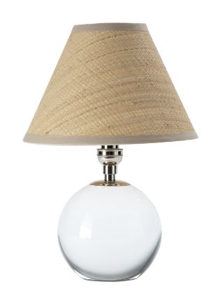 Mini Lamp-Crystal/Nickel/Rattan