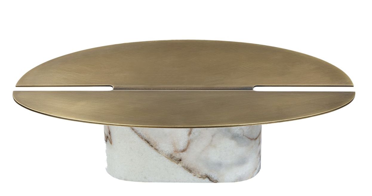 Bowl-Marble/Brass-Split