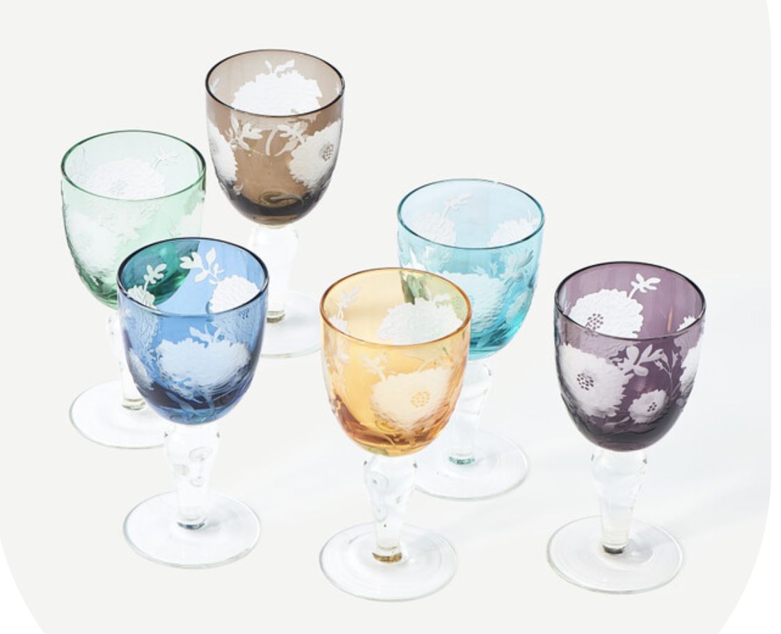 Wine Glass-Colored