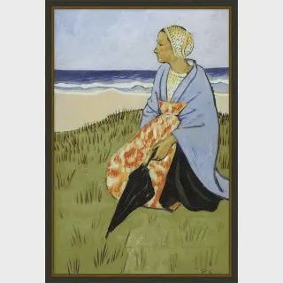 Wall Art-Seated at the Shore