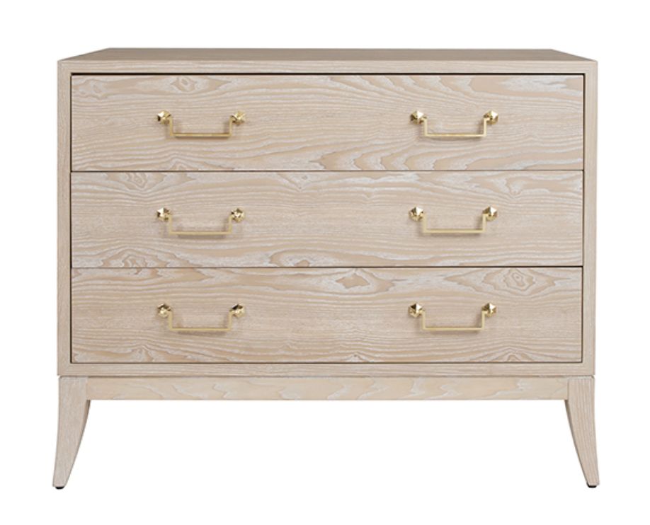 Chest-Cerused Oak-3 Drawers
