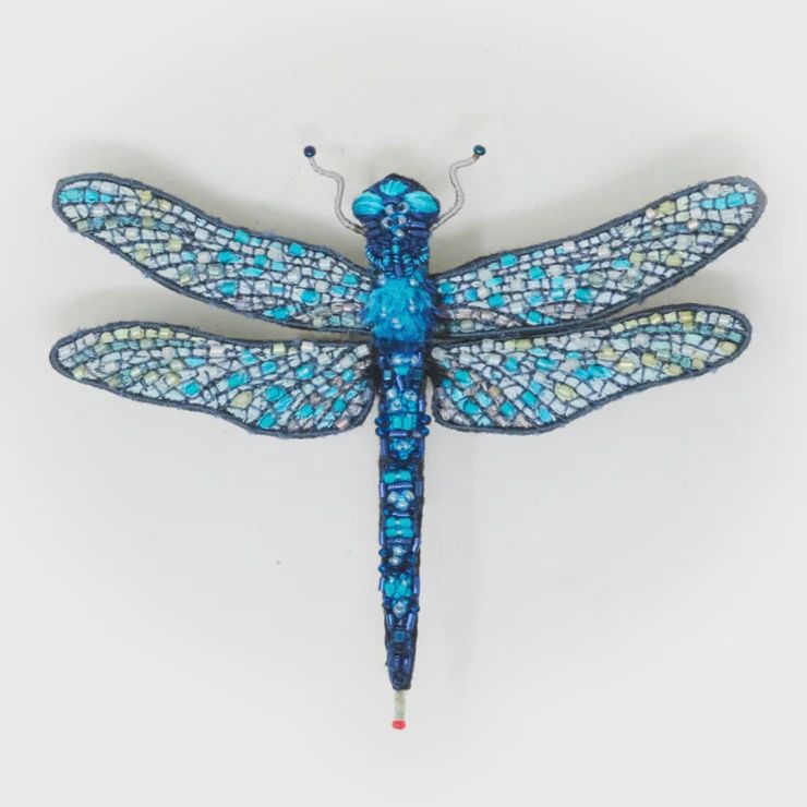 Brooch Pin-Blue Dragonfly