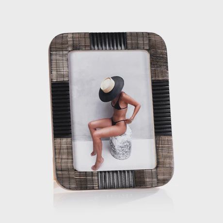 Frame-Black Chiseled Horn-5x7