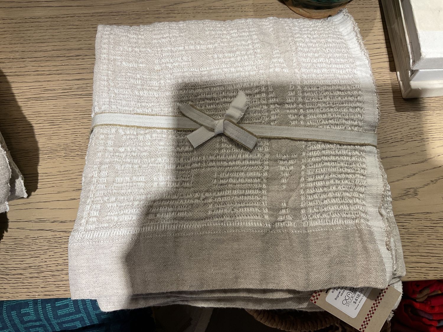 Throw-White Sand-Linen