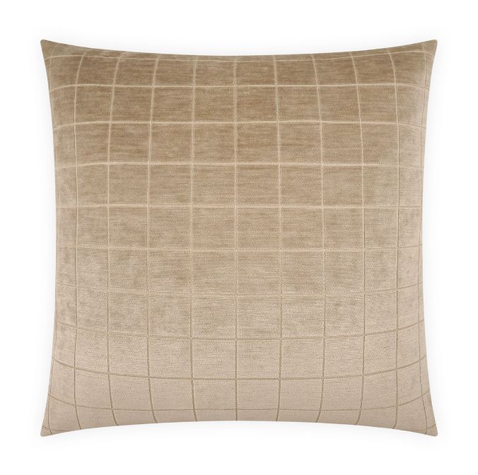 Pillow-Camden Check Fawn-22x22