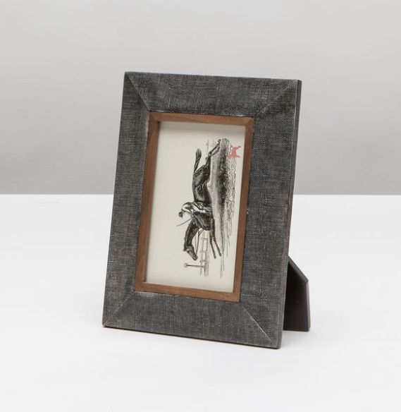 Frame-Charcoal-Faux Shagreen-4x6