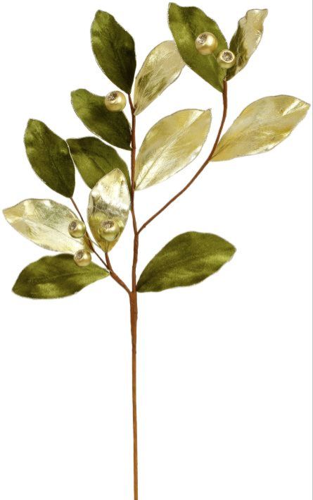 ChrisOrn-Magnolia Leaves Spray-29in