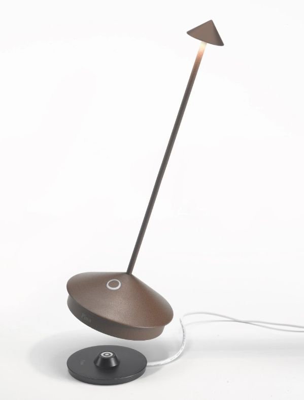 Table Lamp-Rust-LED Cone