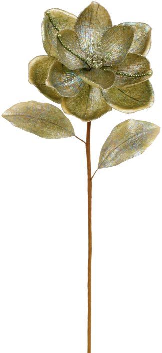 ChrisOrn-Glitter Magnolia Spray-29in