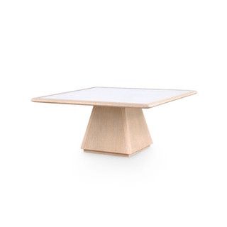 Coffee Table-Bleached Oak-35x35x16H