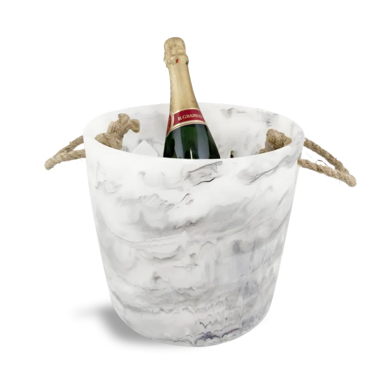 Ice Bucket-White Swirl