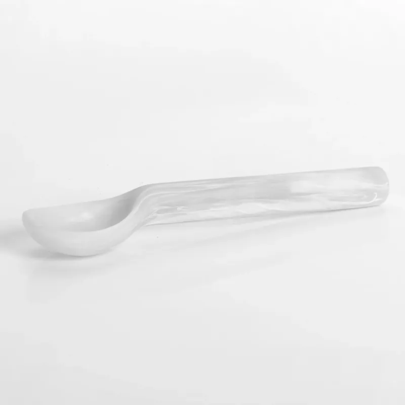 Ice Cream Scoop-White Swirl