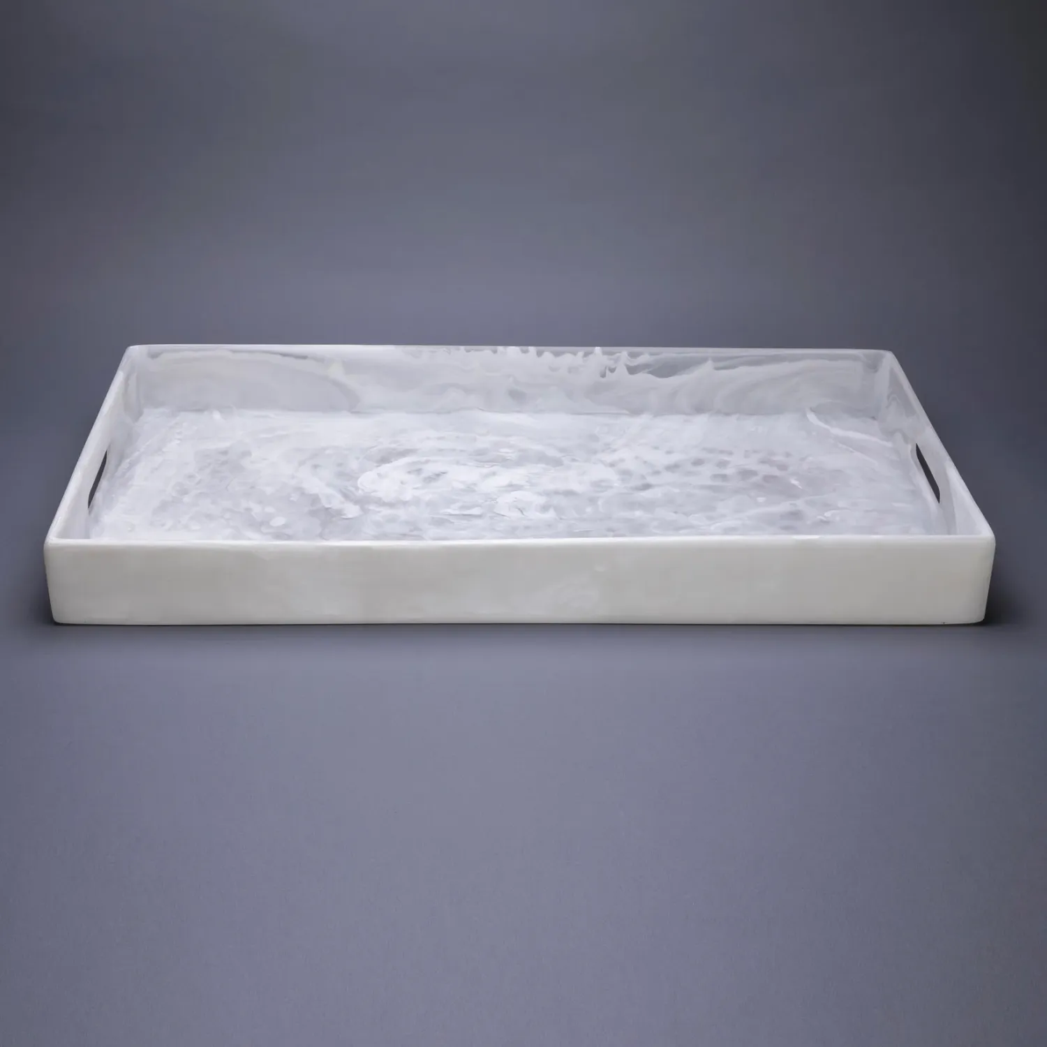 Tray-White-Rectangle-Swirl