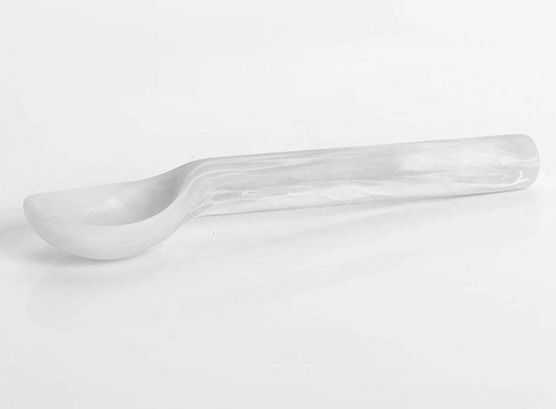 Ice Cream Scoop-White Swirl
