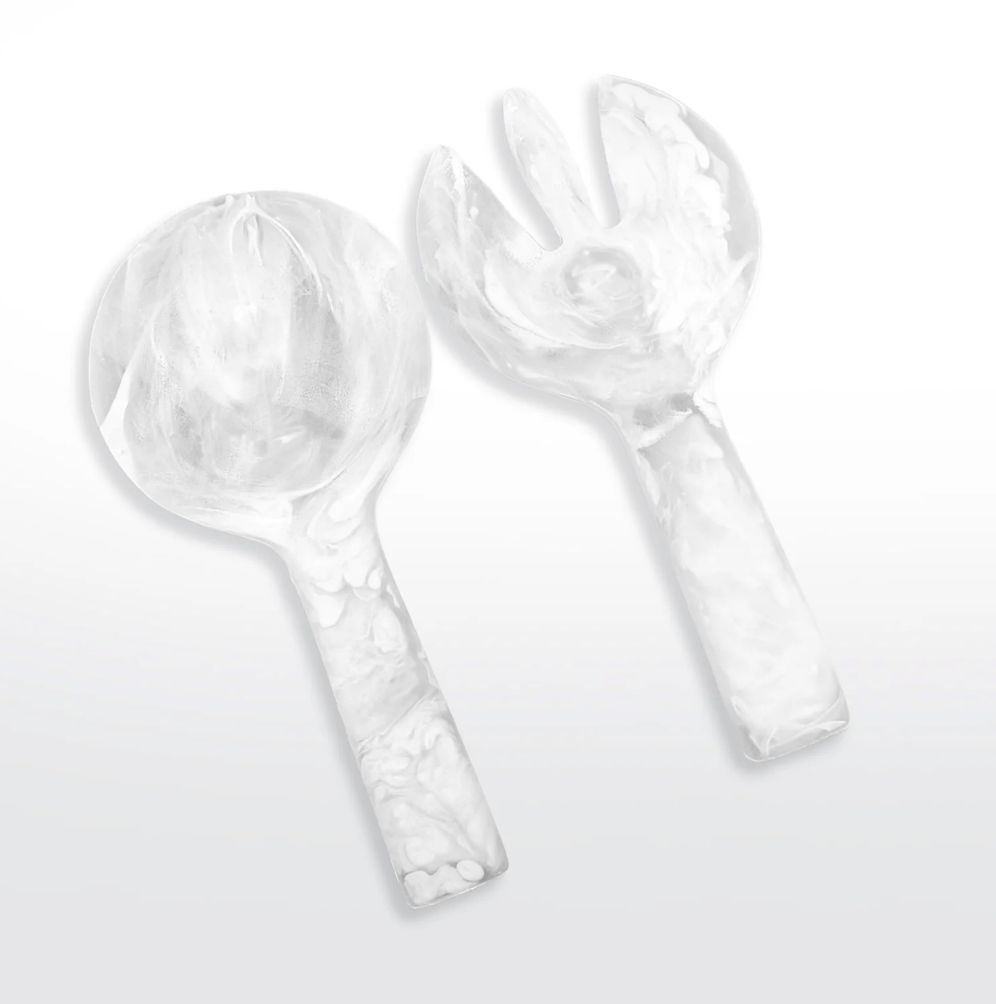 Servers-Classical 2 pc-White Swirl