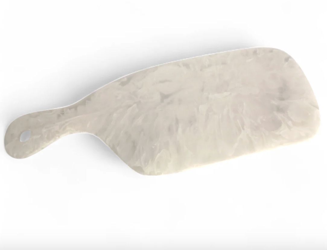 Cheese Board-White Swirl