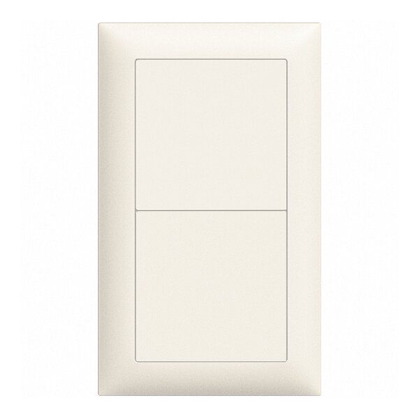 UP-Kombination EDIZIOdue 2×1 vertikal 2×blind weiss