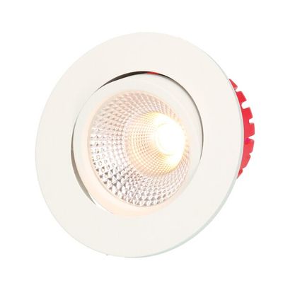 Spot maxLUCE SOLV weiss 8W 230V 710lm 3000K Loch-Ø68mm 38°   Geeignet zum direkten Einbau an die Dämmung oder Dampfsperre