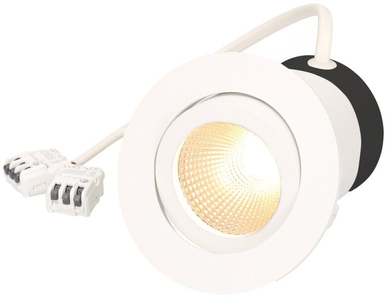 EB-LED-Spot Disc230 7W 230V 570lm 3000K Loch-Ø68mm weiss 36°