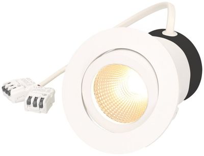 EB-LED-Spot Disc230 7W 230V 570lm 3000K Loch-Ø68mm weiss 36°