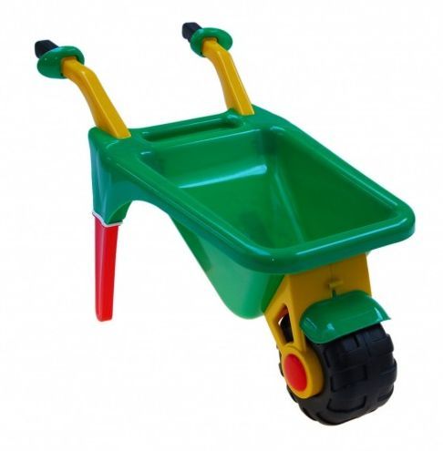 Zielona Duża Taczka Ogrodowa dla Dzieci • Lekka i Wytrzymała • Zabawa w Ogrodzie • Polski Producent