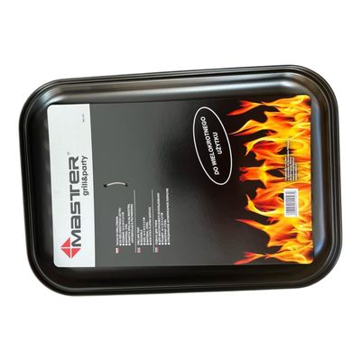 Taca do Grillowania 34x24 cm Stalowa 🍖 Grillowa Tacka BBQ na Warzywa i Mięso 🥩 Taca do Grillowania 34x24 cm Stalowa 🍖 Grillowa Tacka BBQ na Warzywa i Mięso 🥩