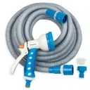 Wąż Ogrodowy 5–15m + Pistolet 7-funkcyjny Greenmill 💦 Lekki i Elastyczny