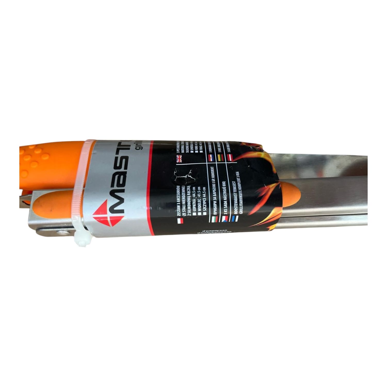 🔥 Profesjonalny Zestaw do Grillowania 3w1 – Widelec, Szczypce i Łopatka ze Stali Nierdzewnej 🍖 Grilluj jak Szef Kuchni