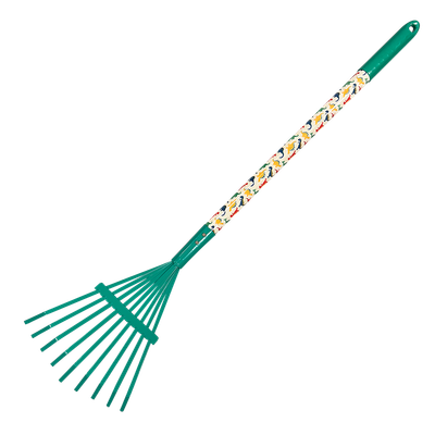 Grabki Ogrodowe dla Dzieci – Lekkie, Kolorowe, Idealne do Zabawy i Nauki. Turkusowe - Motyw Dinozaurowy