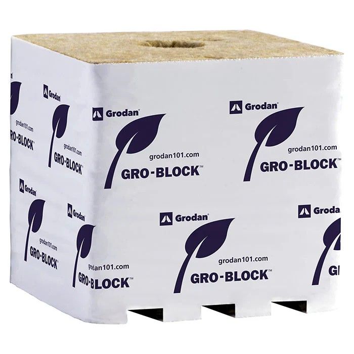 Grodan Gro-Block 6x6x6 w/ hole