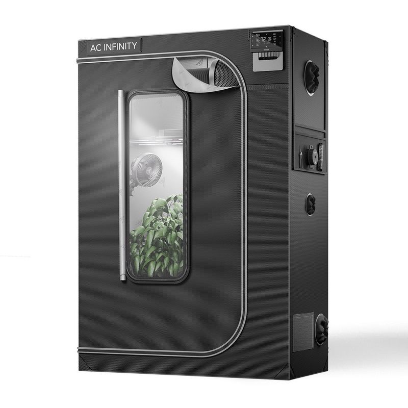 CLOUDLAB 642, Advance Grow Tent 4x2, Thickest 1 in. Poles and 2000D Canvas, Highest Reflective Mylar, Largest Zipper Windows, 48&quot; x 24&quot; x 72&quot;