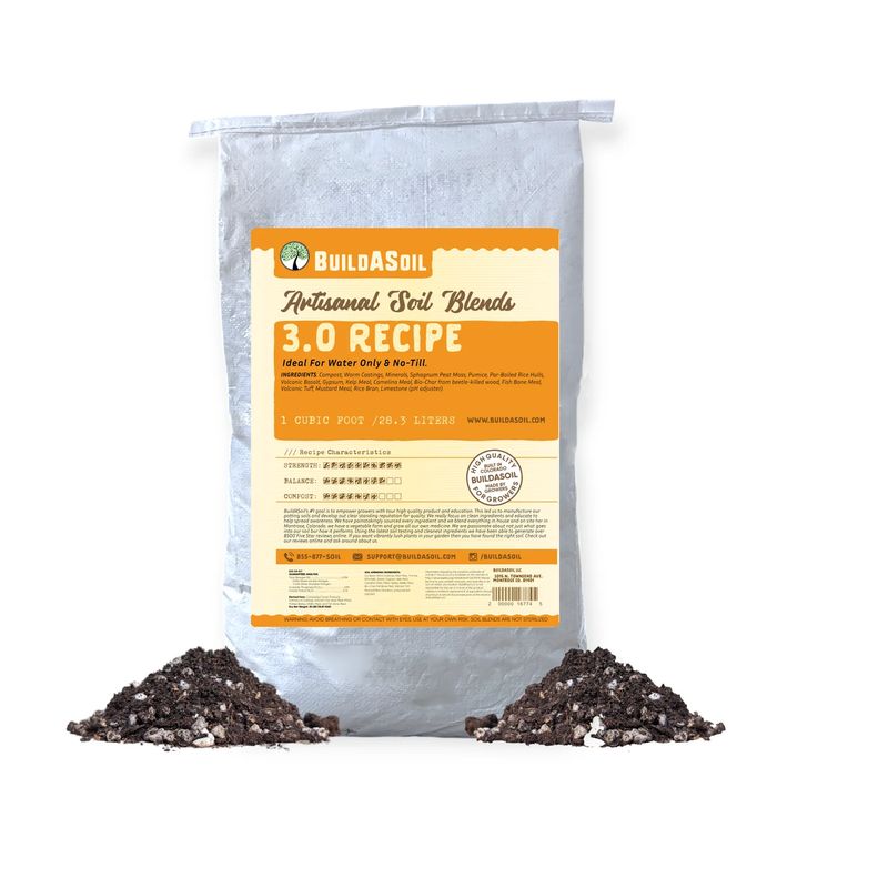 BuildASoil Potting Soil Recipe 3.0 - 1 Cubic Foot Bag