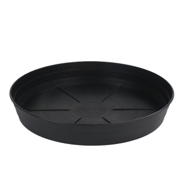 14&quot; Premium Black Injection Pot Saucers