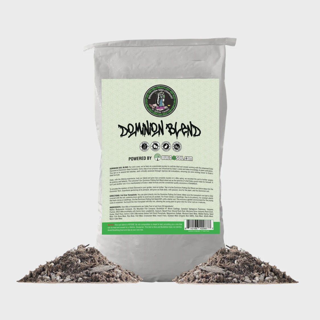 Dominion Soil Blend - Duke Diamond x BuildASoil Collab - 1 Cubic Foot Bag