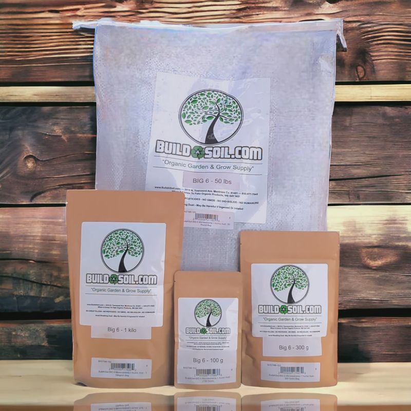 BuildASoil BIG 6 Micronutrients + Humic Acid - 100 Gram Bag