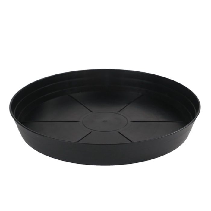 16&quot; Premium Black Injection Pot Saucers
