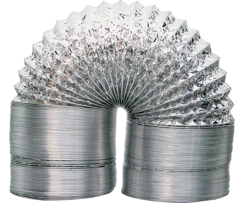 Non-Insulated Air Duct, 6&quot; - 25&#39;