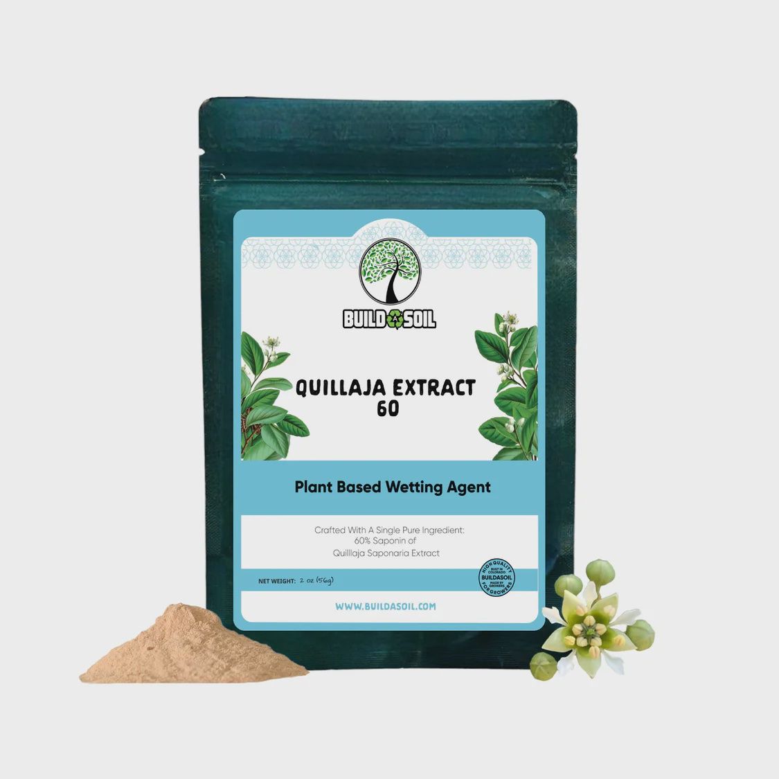 BuildASoil Quillaja Saponaria Extract Powder 60%