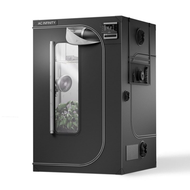 CLOUDLAB 866, Advance Grow Tent 5x5, Thickest 1 in. Poles and 2000D Canvas, Highest Reflective Mylar, Largest Zipper Windows, 60" x 60" x 80"