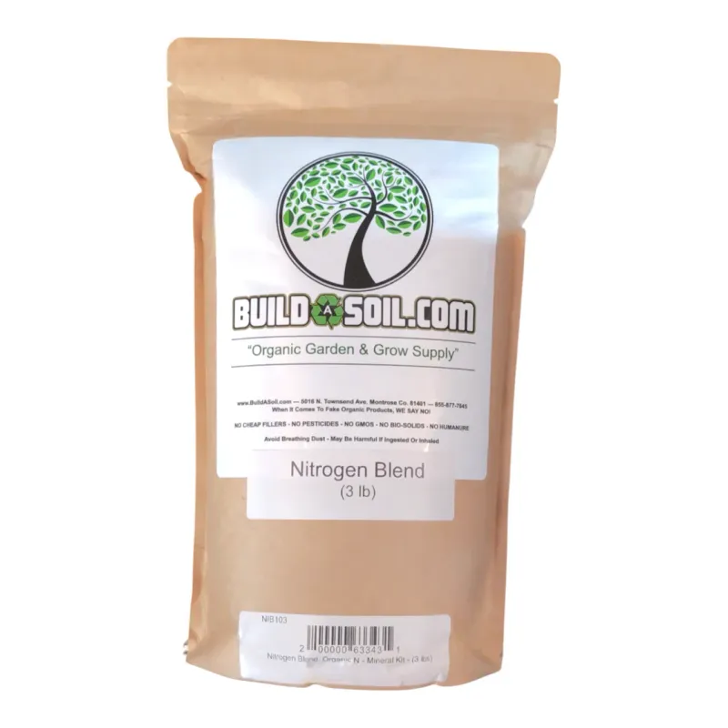 BuildASoil Nitrogen Blend: Organic N - 3lb Bag